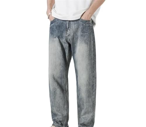 Men Harem Jeans Loose Fit Street Hip Hop Style Wide Leg Denim Pants Casual Vintage Trousers2