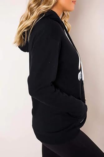 Lacozy Women's Hoodies Long Sleeve Shirt Casual Graphic Tee Shirt Lightweight Sweatshirts Fall Clothes for Women Tops