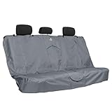 Kurgo Wander Bench Seat Cover, Dog Car Seat Protector, Waterproof & Stain-Resistant, Secure Fit, Charcoal Grey