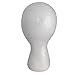 Female Styrofoam Mannequin Head Model - Wig/Hat Display Stand - Art Work Painting Novelty - Foam White by LIAMTU