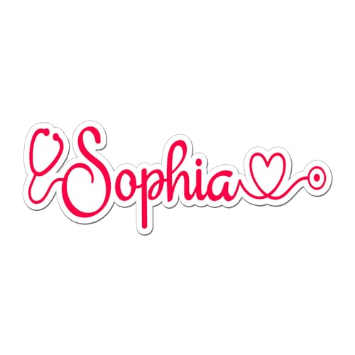 Custom Nurse Name Magnet, Personalized RN Nurse Customized Nursing Name Magnet Emergency Medical Waterproof Funny Gifts Decorations for Fridge, Locker, Gift Idea for Nurse Doctor Adults Team Gift