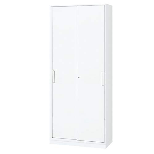 【メーカー配送・設置・組立】 コクヨ スチール 収納 エディア BWU-H289SAWN-K 下置き用 2枚引き違い戸 幅90×奥行き45×高さ216cm ホワイト