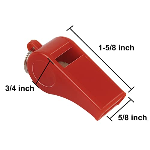 Silbatos de plástico con cuerda nylon, pack 2 unidades miniatura 3