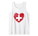 Switzerland Flag Heart Swiss Proud Man
