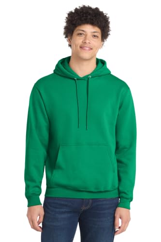 Port & Co Core Fleece Pullover Hooded Sweatshirt, Kelly, 3XL