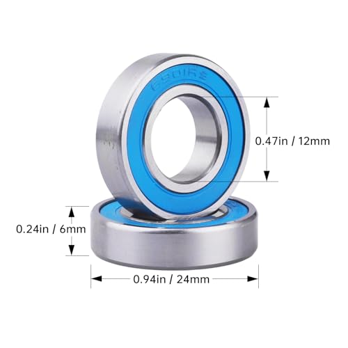 Image of High Performance Professional RC Ball Bearings 10pcs for Traxxas Arrma Axial HPI Team Associated Losi Redcat Racing RC Cars Trucks Models (12x24x6mm)