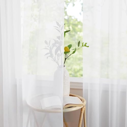 Cortinas Modernas de 90 x 155 cm para Ventanas Pequeñas de Dormitorio y Balcón 4