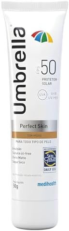 Umbrella Perfect Skin Protetor Solar Facial Tom Médio FPS 50 50g