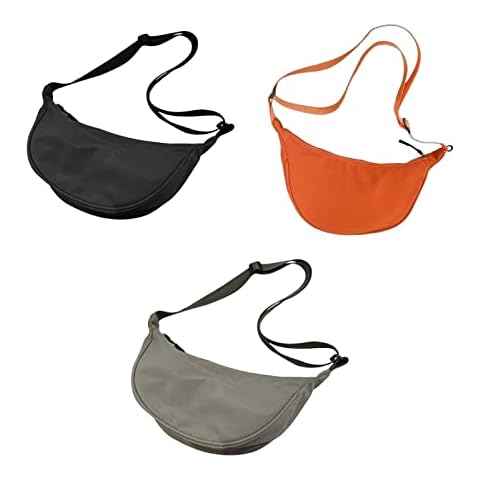 Qianly 3pcs Casual Dumpling Buns Big Capacity Underarm Bags Handbag Work Tote Purse Cover