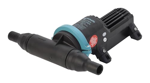 Whale Gulper Grouper MK1 Pump (12V) - Fishbox Discharge Pump. No Filter, No Clogging, No Motor Burn Out - Just Reliable Waste Management GP4572