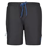 ADAMO Cuba - Traje de baño para hombre (talla 2XL hasta 12XL), color negro Negro XXXL