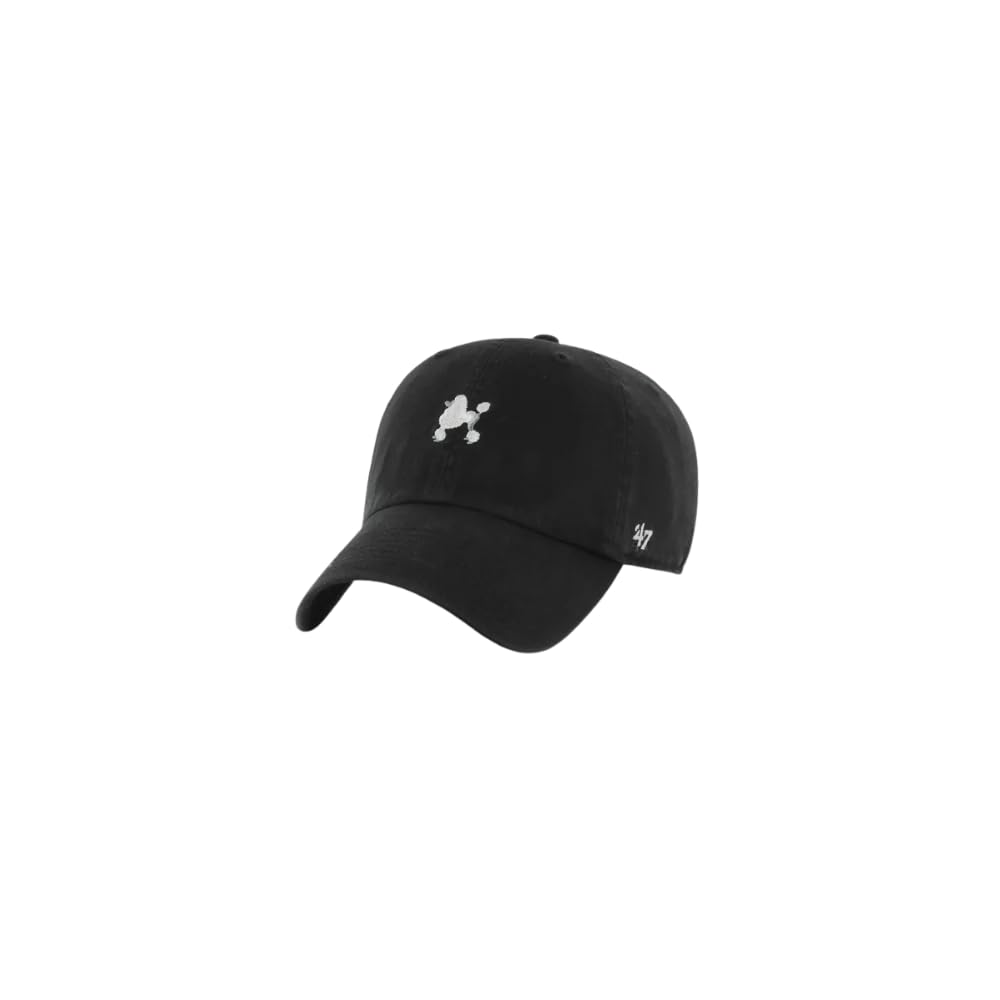 47 Brand Adjustable Clean UP Cap - Dog ICON Poodle Black