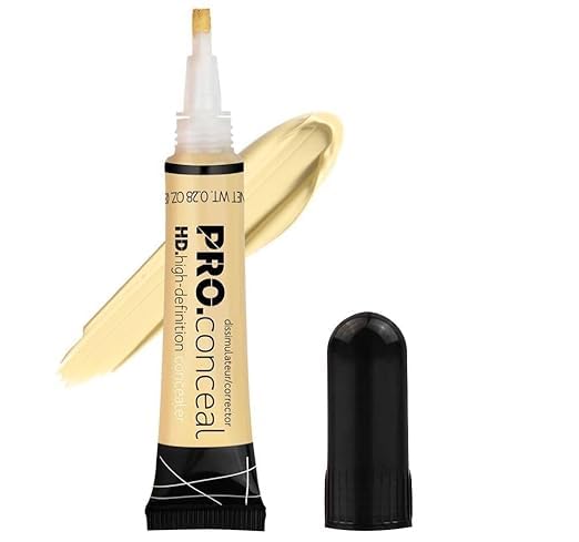 Image of Pro HD Conceal Liquid Concealer for Face Makeup, Full Coverage Beauty Colour Corrector, Ideal for Dark Circles, Women,8g (Yellow)