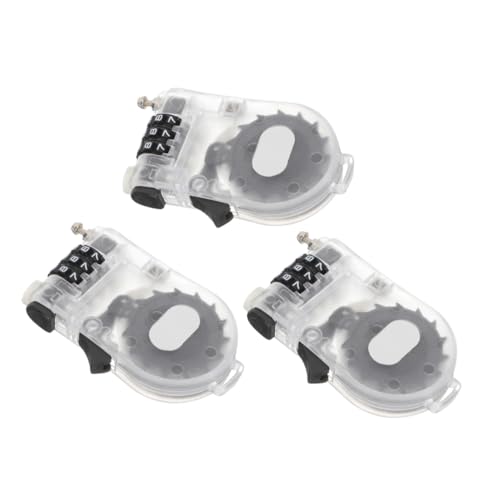 GOOHOCHY 3Pcs Snowboard Safety Lock Password Lock for Skiing Biking Lightweight Secure and Easy to Use for Sports Gear Motorcycles Bicycles and More