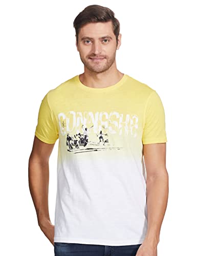 Image of Spykar Men's Printed Slim Fit T-Shirts