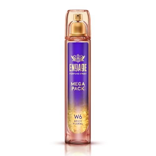 Image of Engage W6 Perfume for Women, Spicy and Floral Fragrance Scent, Skin Friendly Women Perfume, 160 ml