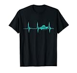Motor Boating Boater Drag Boat Racing Heartbeat EKG Pulse T-Shirt