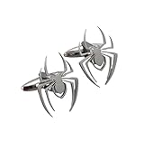 Hemd-Manschettenknöpfe, elegantes Design, Spider-Manschettenknöpfe für Herren, Farbe Silber, S, Metall, Keine