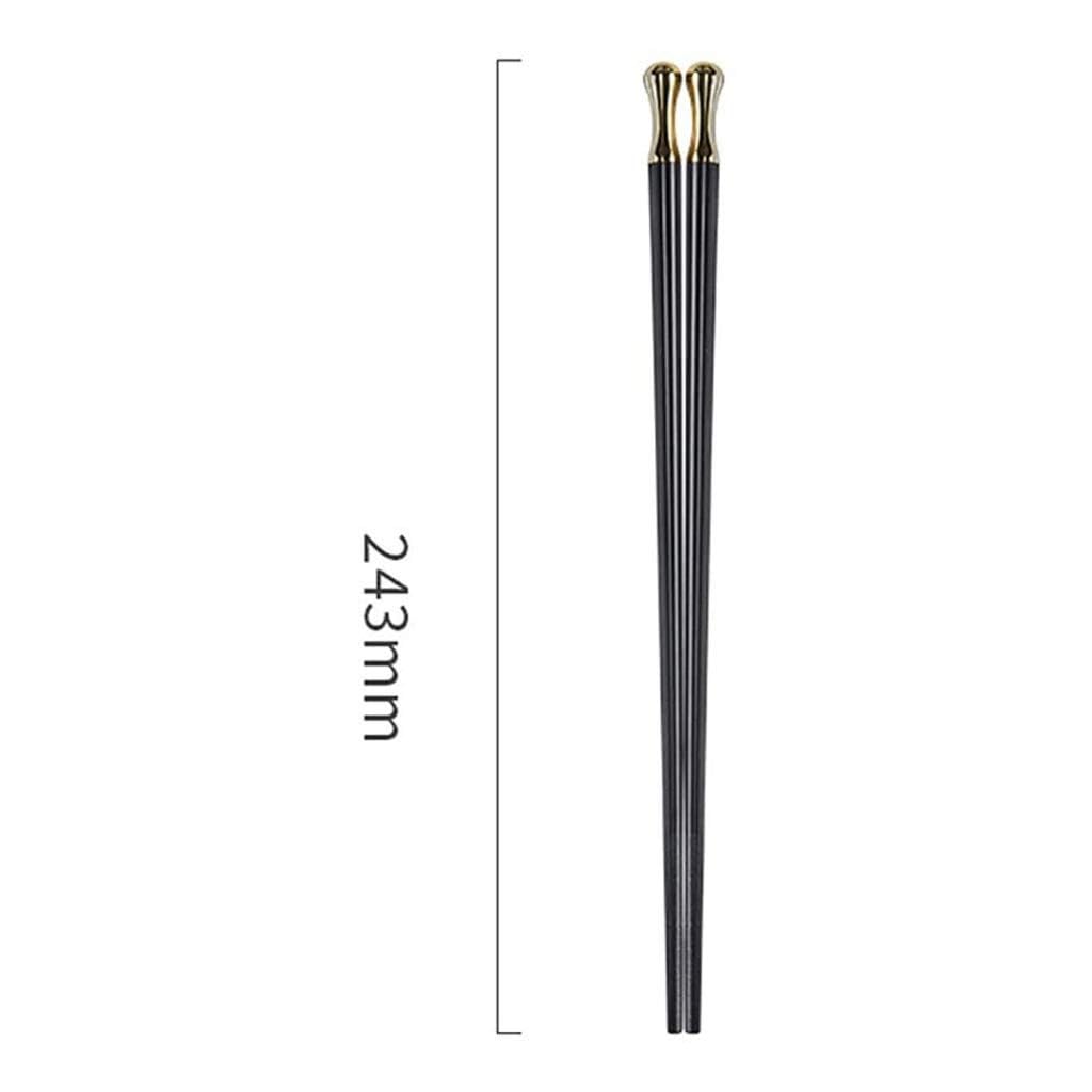 Bacchette Lavabili in lavastoviglie, Set di Bacchette, 10 Paia di Bacchette in Stile Giapponese, Cinese e Coreano, Regalo, Bacchette in Fibra di Vetro Nere riutilizzabili