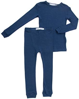 Merino Wool Kids Pajama Set. Thermal Underwear Base Layer PJ Unisex.