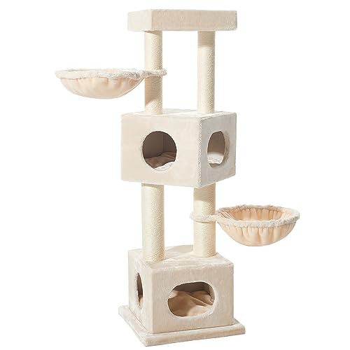 Nobby Mersin 63796-92 Arbre à Chat Crème 50 x 50 x 152 cm