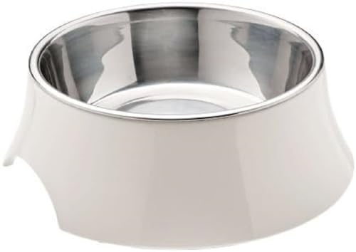 Hunter Melamin-Napf Atlanta, mit Edelstahlnapf, 160 ml, weiß