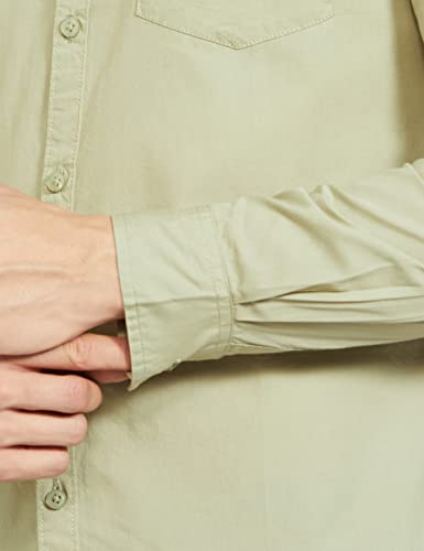 Image of The Indian Garage Co Men Slim Fit Solid Full Sleeves Cutaway Collar Casual Shirt