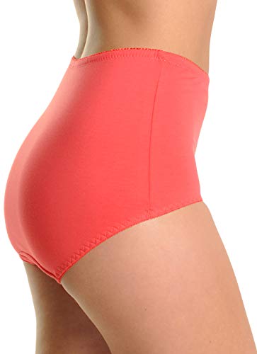Image of ToBeInStyle Women's Pack of 6 High-Waisted Girdle Brief Tummy Support Everyday Panties