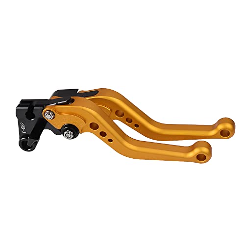 Motorcycle CNC Short / Long Brake Clutch Levers For Honda CB 500F 2022 / CB 500X 2022 / CBR500R 2022 lever accessories (short gold)