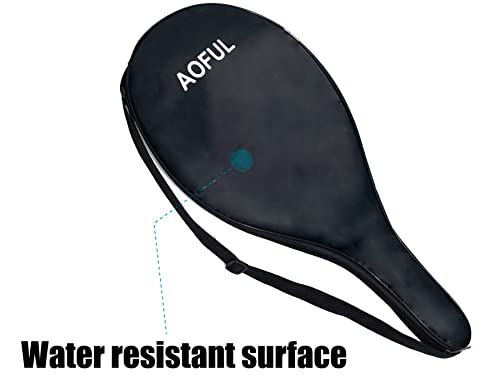 Beach Tennis Racket Cover Bag For Protect Water Proof，Lightweight Padded Racket Carrying Bag W/Adjustable Shoulder Strap Compatible With Wilson, Dunlop((2Pcs Beach Tennis Racket) #TOP3