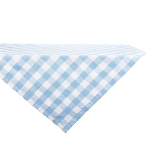 DII Buffalo Check Collection, Classic Farmhouse Tablecloth, Table Topper, 40x40-Inch Square, Light...