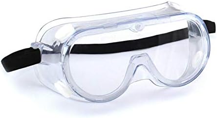 Safety Goggles with universal fit,Flexible, Soft, Indirect Vent, Protective Safety Goggle,Clear Lens,Wide-Vision, Black Adjustable Strap,Perfect Eye Protection for Any Project