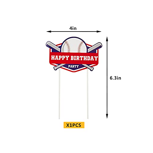Baseball Theme Cake Topper - Baseball Cupcake Topper For Boys Kids Birthday / Baseball / Sports Party Theme Decoration ，Rookie Of The Year Cake Decorations For Mlb Sport Theme Birthday Party Supplies 21 Pcs #TOP2