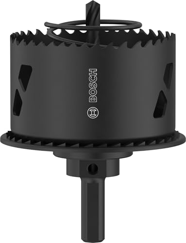Bosch 1x Lochsäge mit Adapter und Randsenker für Holz und Trockenbauwände (für Trockenbauwand Weichholz Ø 68 mm Professional Zubehör Bohrmaschine)