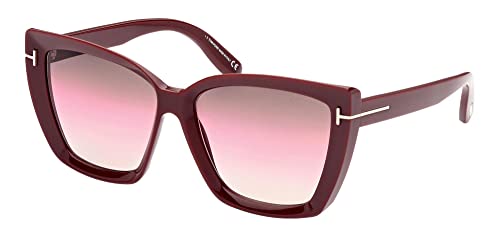 Sunglasses Tom Ford FT 0920 Scarlet- 02 69F Shiny Burgundy/Gradient Brown, Pin