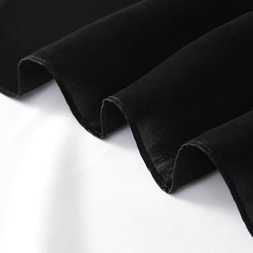 21"x21" Solid Color Silk Scarf-100% Mulberry Silk Neck Scarf-Light Thin Breathable Small Headscarfs4