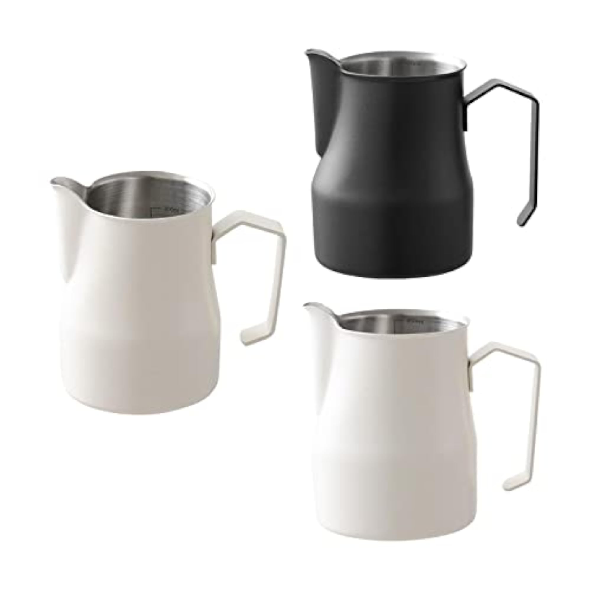 3Pcs Milk Frothing Jug Set, Stainless Steel