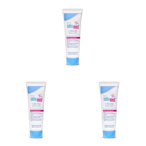 Image of Sebamed Baby Cream Extra Soft|pH 5.5|Ideal for Dry Skin|50 ml (Pack of 3)