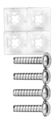 Cruiser Accessories 80230 License Plate Frame Fasteners, Standard-Steel