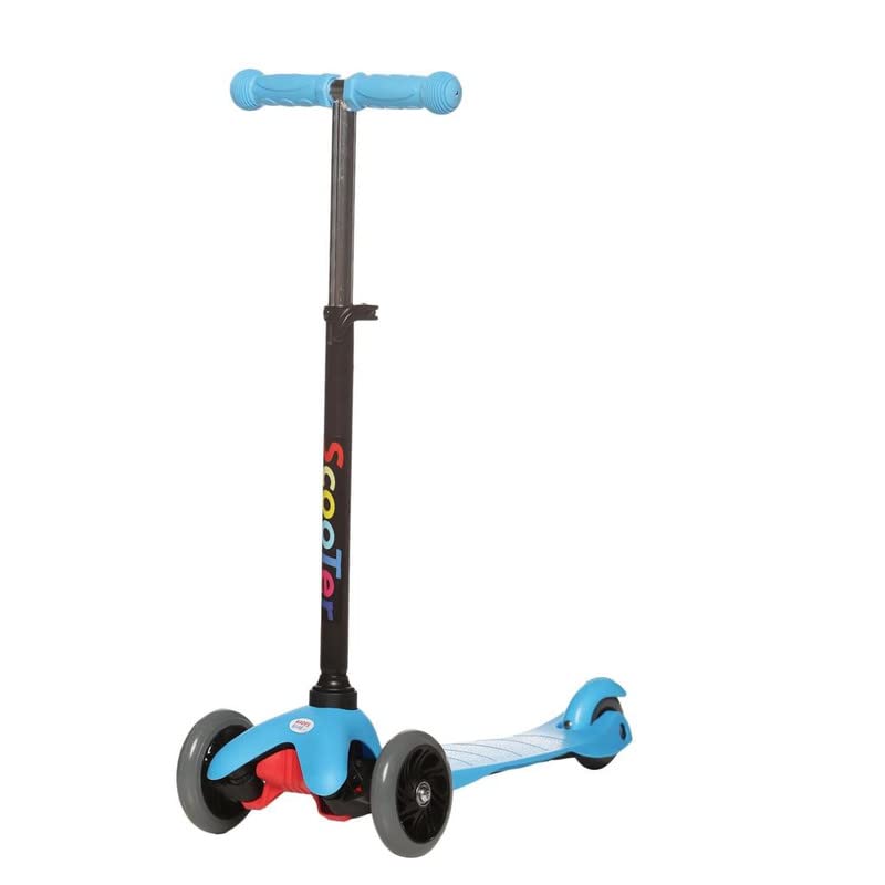 HAPPY BEAR 3 Wheel Kick & Smart Scooter for Boys and Girls with Height Adjustable Handle & with PU Wheels & Brake| Skate Scooter for Kids| Blue (B09YHPYG5W) Amazon Price History, Amazon Price Tracker