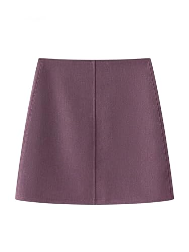 Women's Vintage Blazer Mini Skirt Spring High Waist A-Line4