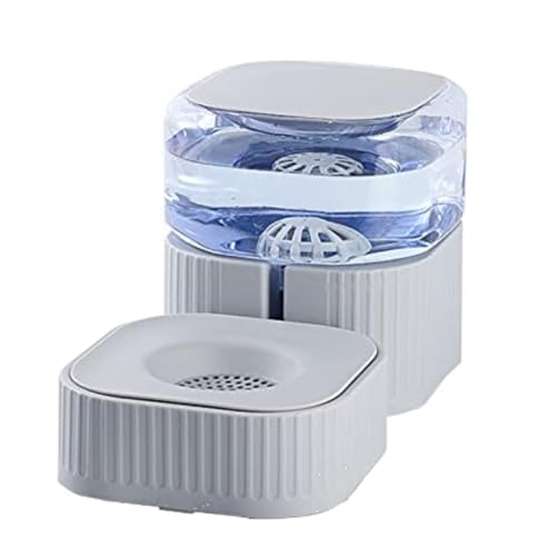 Cature Water Fountain Puppy Water Dispenser Automatic Water Dispenser for Dogs and Cat, Auto Feeder Pet Water Feeder, Pet Bowl Dog Dishes Pet Feeder Water Dispenser Pet Supplies (Color-Grey).