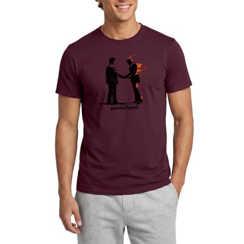 Pink Floyd Couverture Et Logo T Shirt Homme Spreadshirt Rose Coton Col Rond Vintage