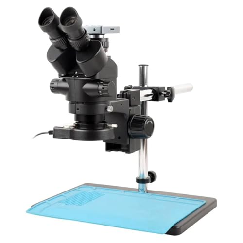 Microscope 8.3MP 4k 1080P HDMI USB Video Camera 3.5X-90X Simul Focal Stereo Trinocular Microscope Set Fit for PCB BGA CPU Chip Soldering Repair(C)