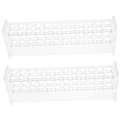 Ciieeo 2pcs Test Tube Storage Rack Plastic Tube Rack for Lab Reusable Testing Tube Holder 12 Holes