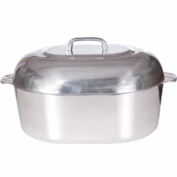 13 Inch Aluminum Oval Roaster - McWare by Cajun Classic Cookware