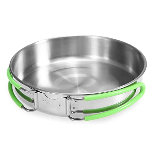 Batterie de cuisine pliable camping inox gain de place - 7