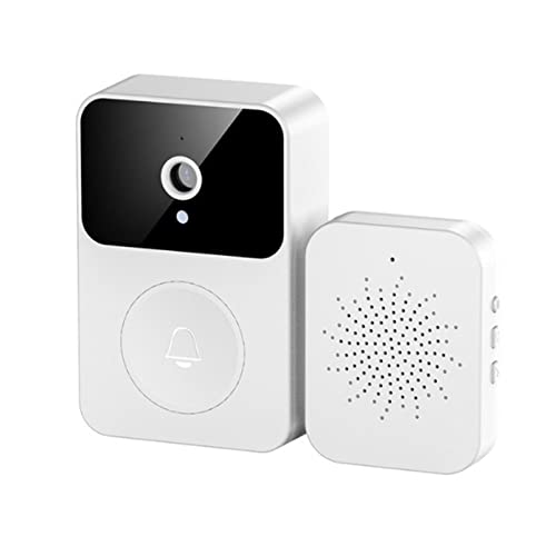 Sonnette sans Fil avec Caméra Sonnette Visuelle Intelligente 1080P HD Vision Nocturne,Audio Bidirectionnel Sonnette Vidéo à Distance sans Fil Intelligente WiFi Sonnette De SéCurité Rechargeable Cover