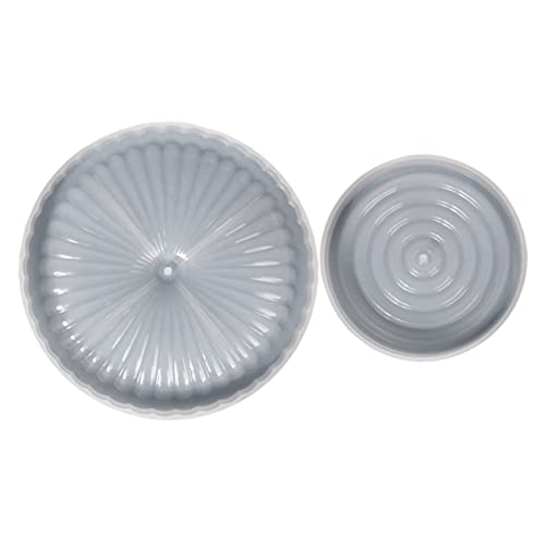 Sewroro 4 Pçs Molde De Placa De Incenso Prato De Bugigangas Anéis De Silicone Prato Fundição De Resi