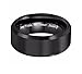 Personalized Black Brushed Men's Tungsten Ring Custom Engraved Free In Any Language, Black Wedding Band, Fiancé Engagement Ring, 8mm Men's Ring - Ships from USA